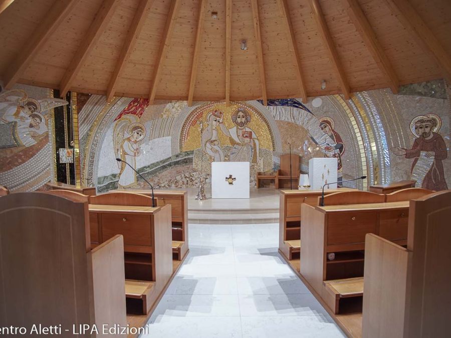 La cappella del monastero di Cademario con il mosaico di Rupnik