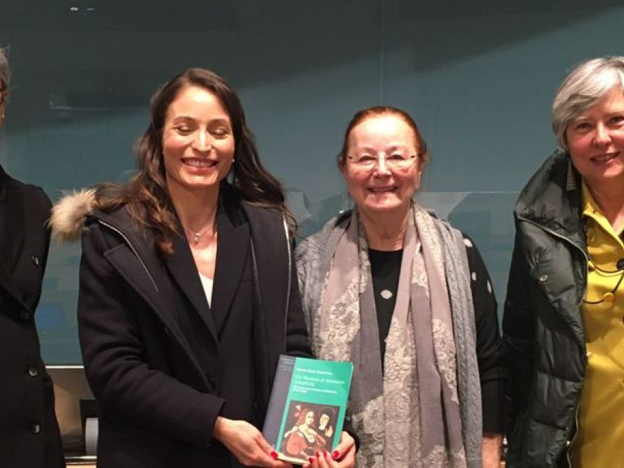 Da sinistra: Sara Pellegrini, Miriam Nicoli, Franca Cleis e Tiziana Plebani (foto Laura Quadri)