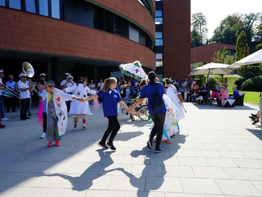 Un momento di festa all'OTAF di Sorengo