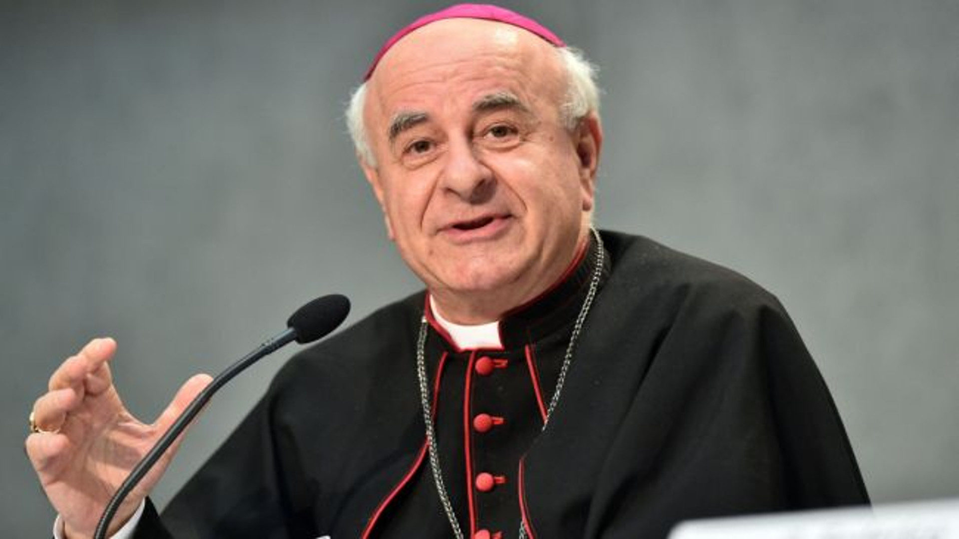 Mons. Vincenzo Paglia, presidente della Pontificia Accademia per la Vita.
