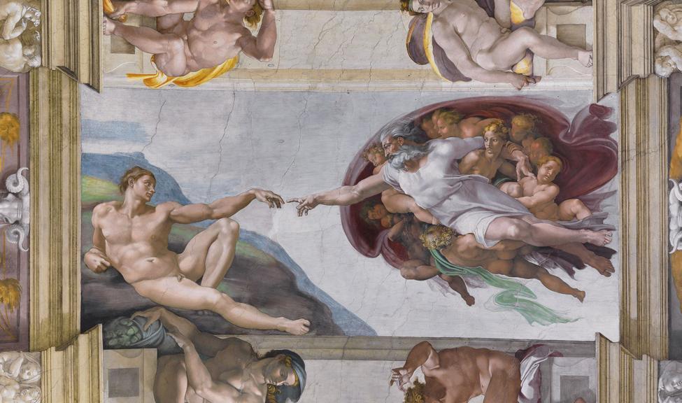 Michelangelo Buonarroti, Creazione di Adamo.