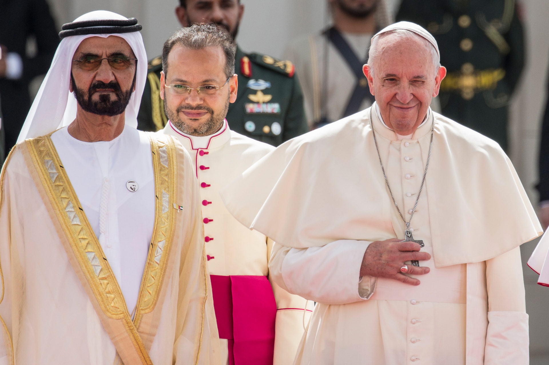 Papa Francesco durante la sua recente visita negli Emirati Arabi Uniti(KEYSTONE)
