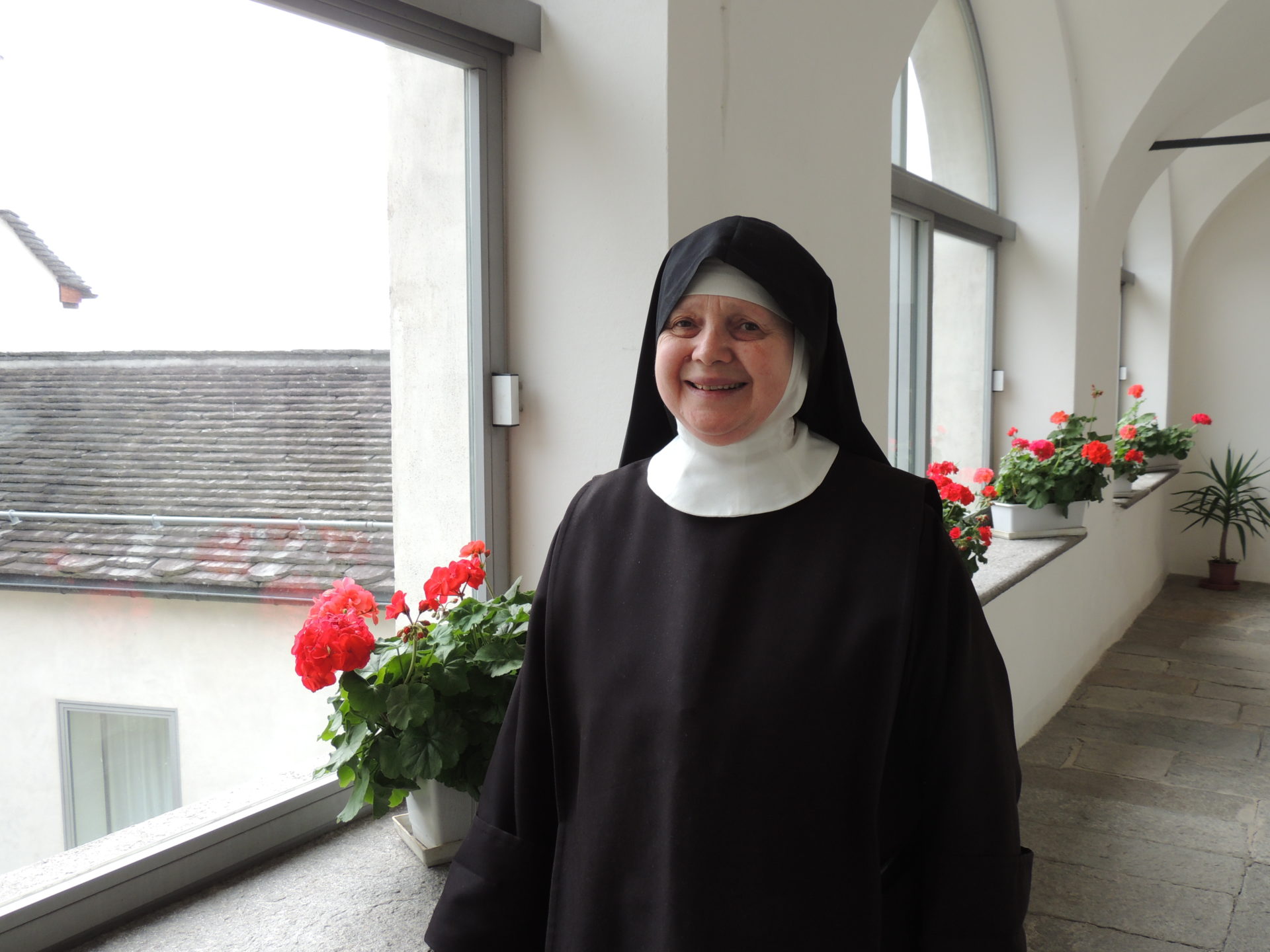 Suor Maria Sofia Cichetti, futura abbadessa del monastero di Claro.