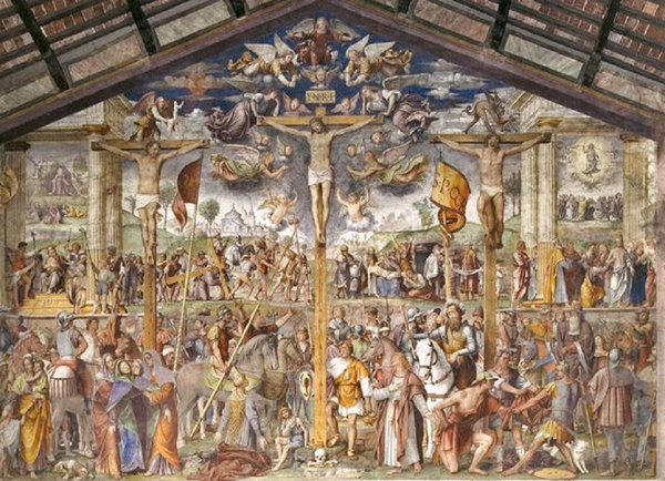 L'affresco di Bernardino Luini nella chiesa di Santa Maria degli Angioli a Lugano.