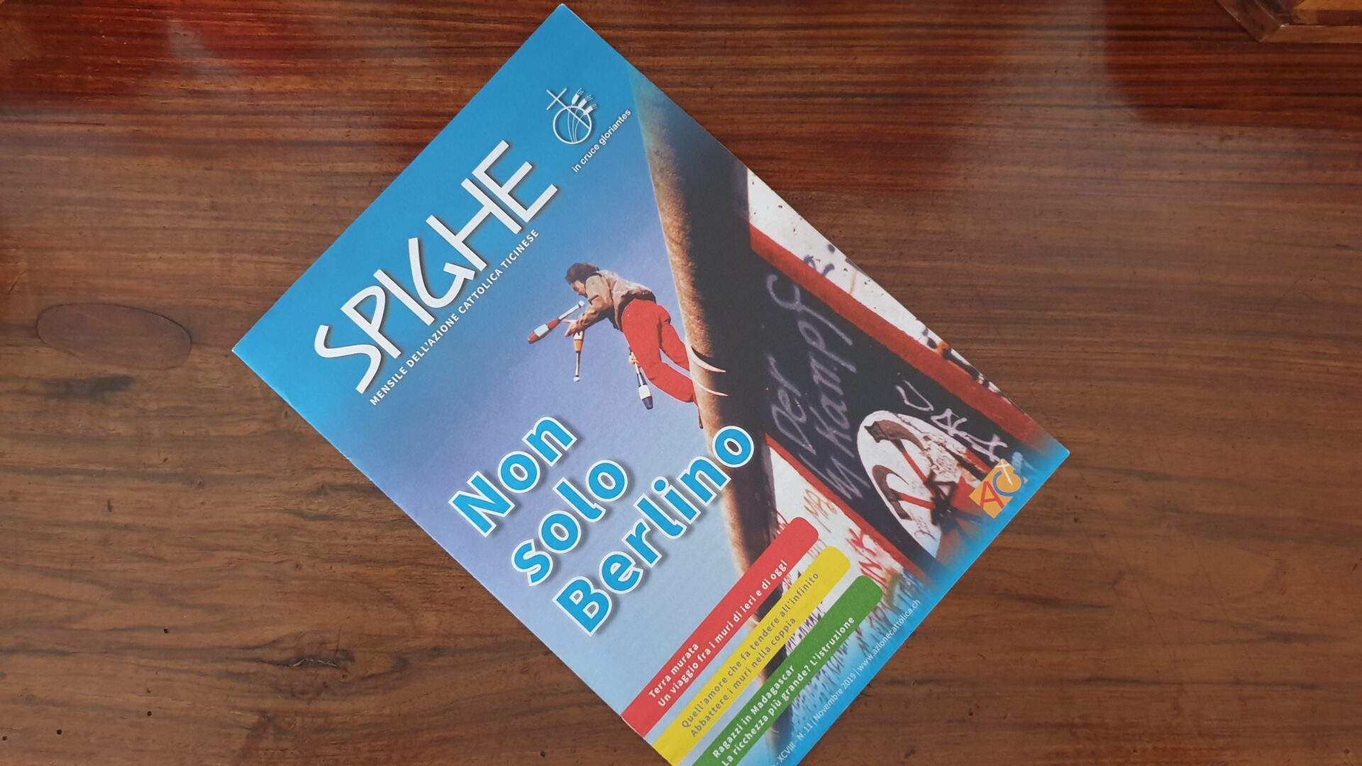 La copertina del numero di Spighe del novembre 2019