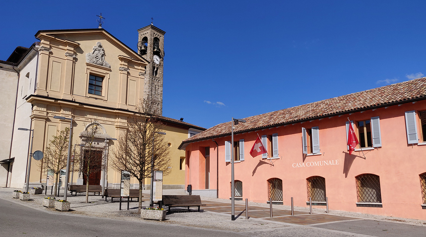 La chiesa dei Santi Quirico e Giulitta di Novazzano.