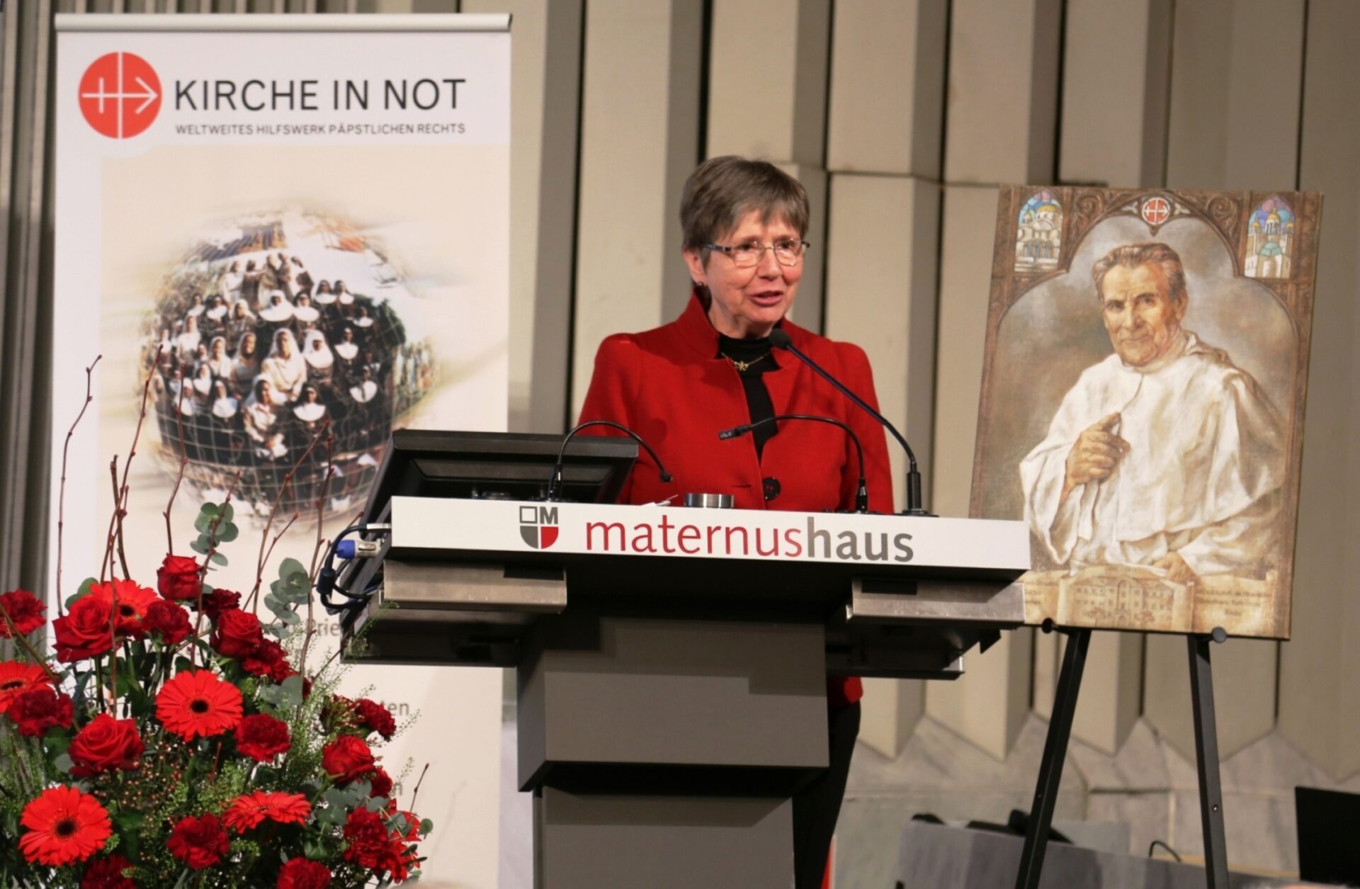 Antonia Willemsen nel gennaio 2020 alla commemorazione annuale di padre Werenfried van
Straaten a Colonia.