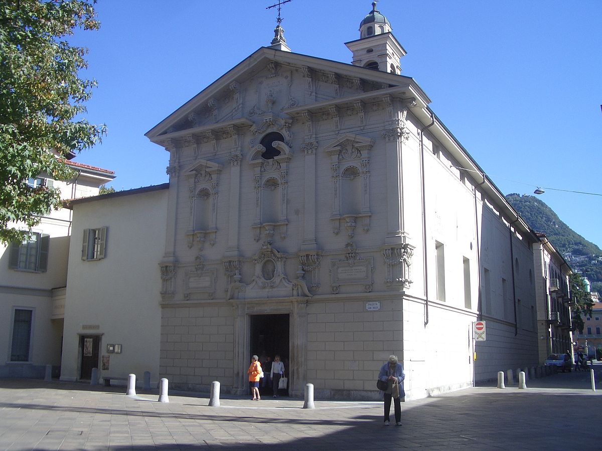 La chiesa di San Rocco a Lugano.