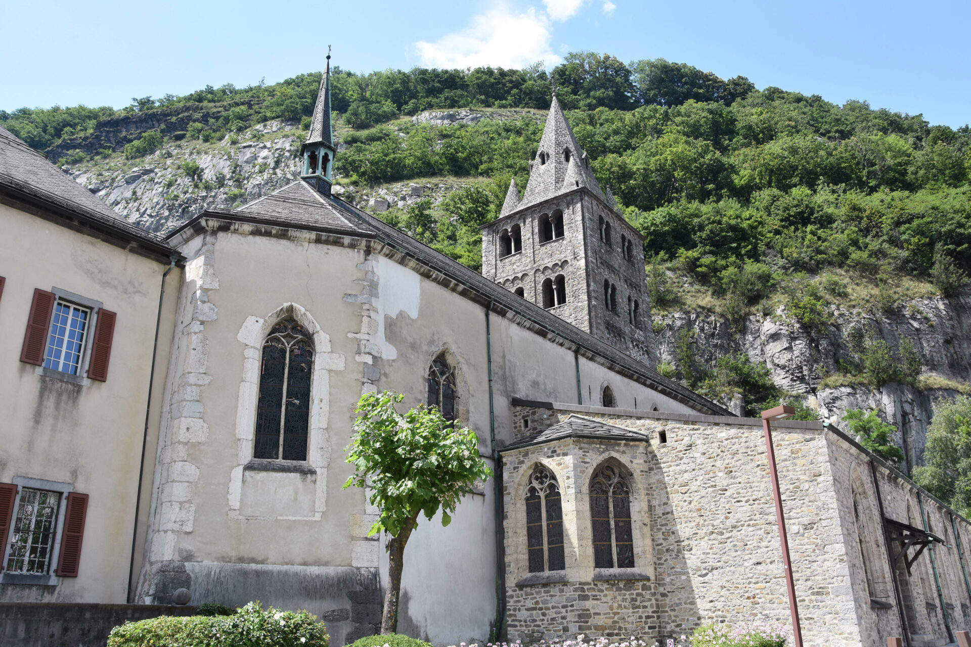 Punto finale del percorso: l’abbazia di Saint-Maurice