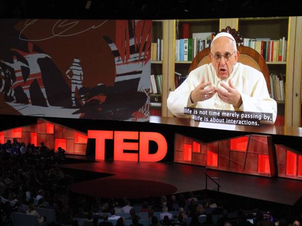 L'intervento video di Bergoglio al TED