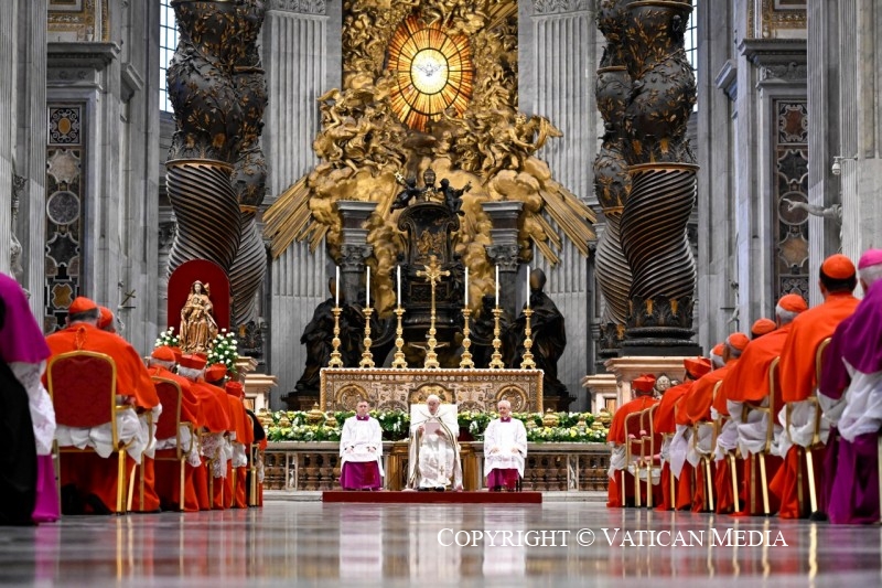 Papa Francesco durante il Concistoro ordinario pubblico