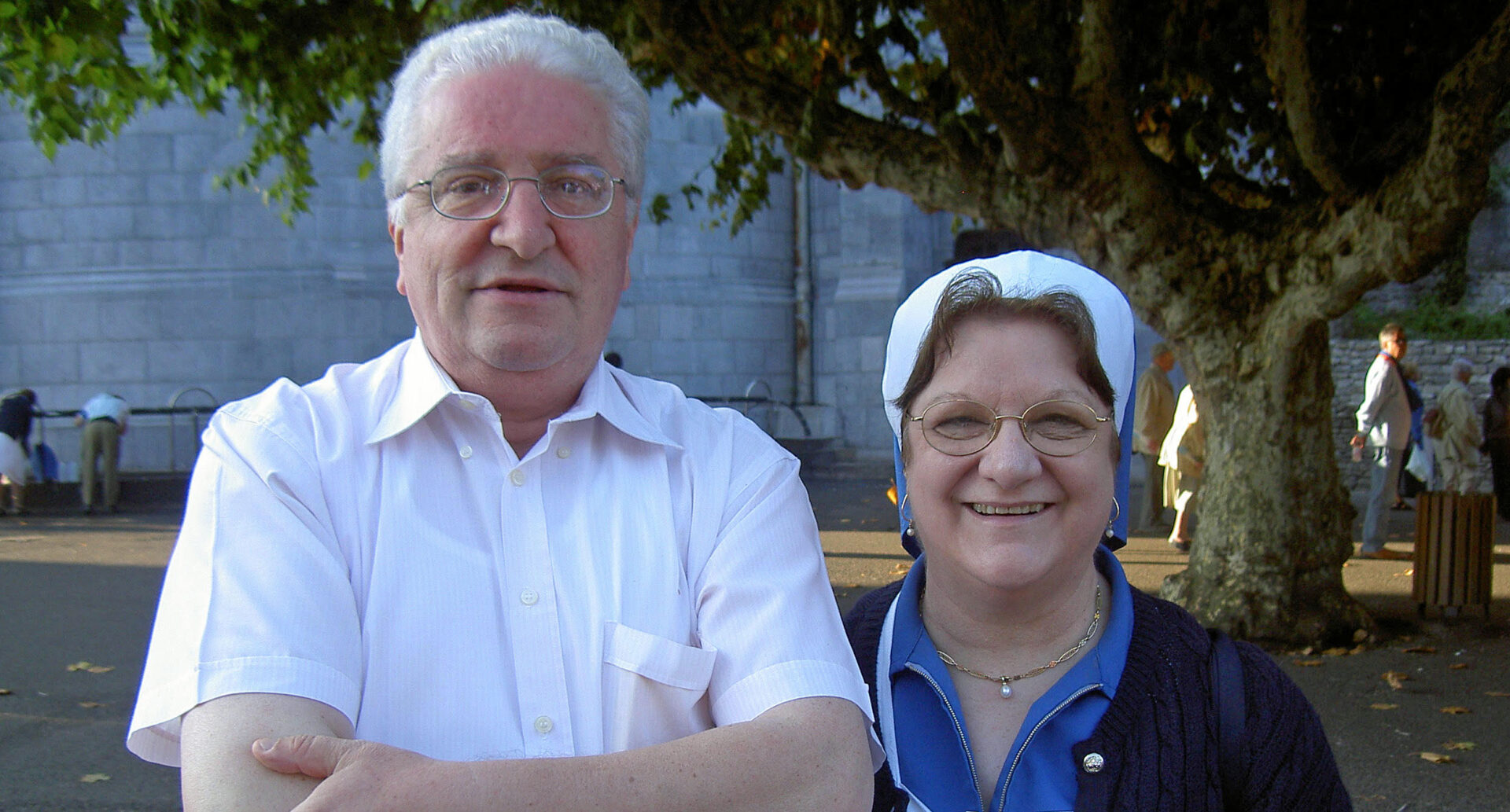 Giorgio Dordi (1946-2022) a Lourdes con la moglie