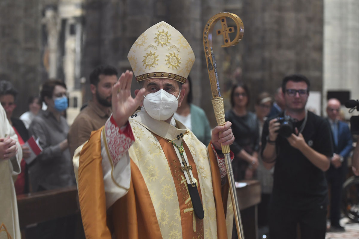 Mons. Delpini durane il Pontificale di apertura del nuovo anno pastorale 2022 nel Duomo di Milano