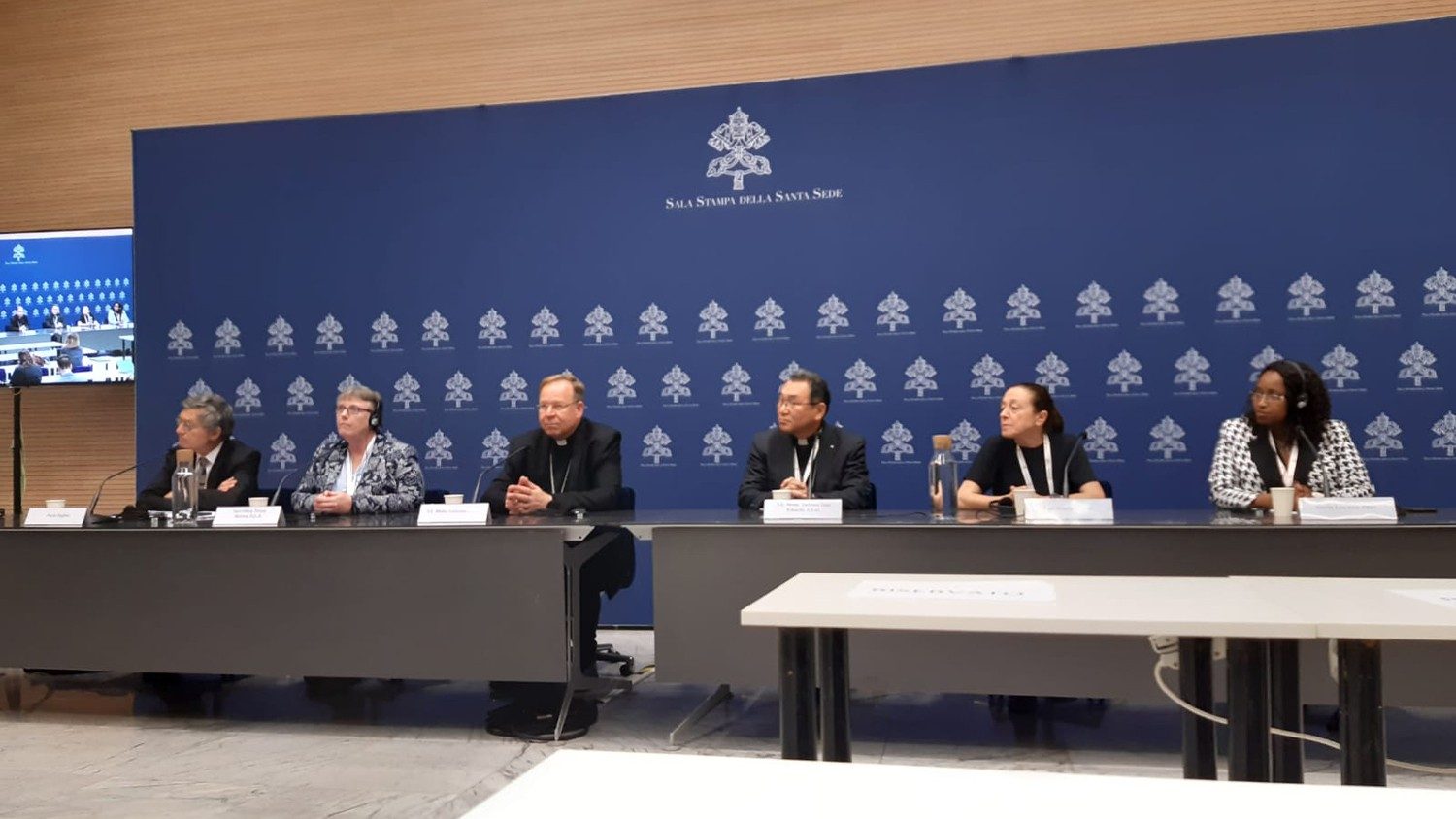 Il briefing del Sinodo in sala stampa, 20 ottobre 2023. Foto Vatican Media.